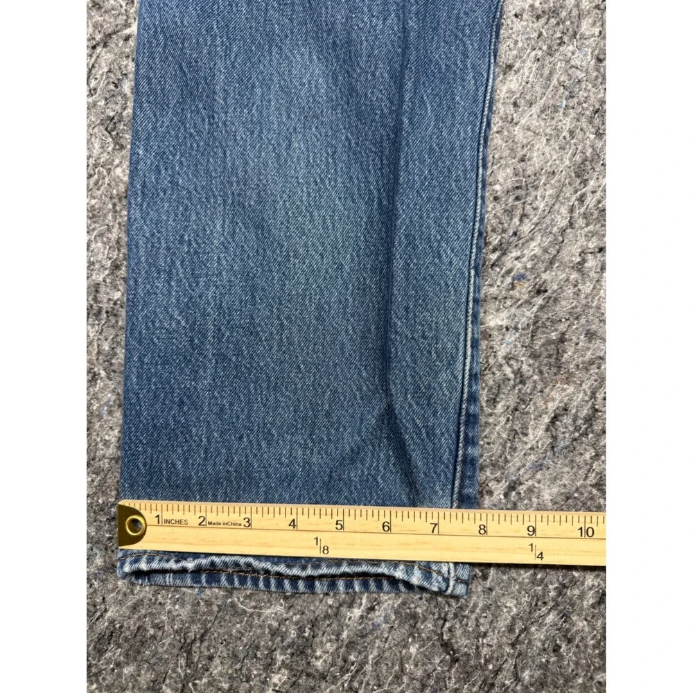 Levis 501 Original Fit Mens Jeans W36 L33 Blue‎ Denim Button Fly Straight Leg